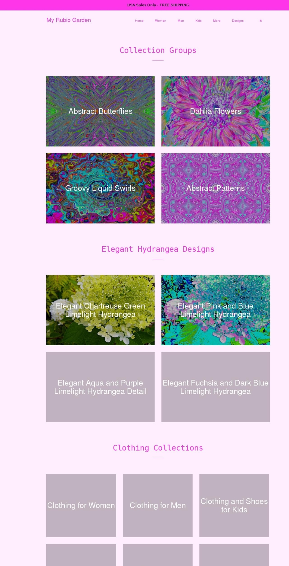 shopmyrubiogarden.com shopify website screenshot