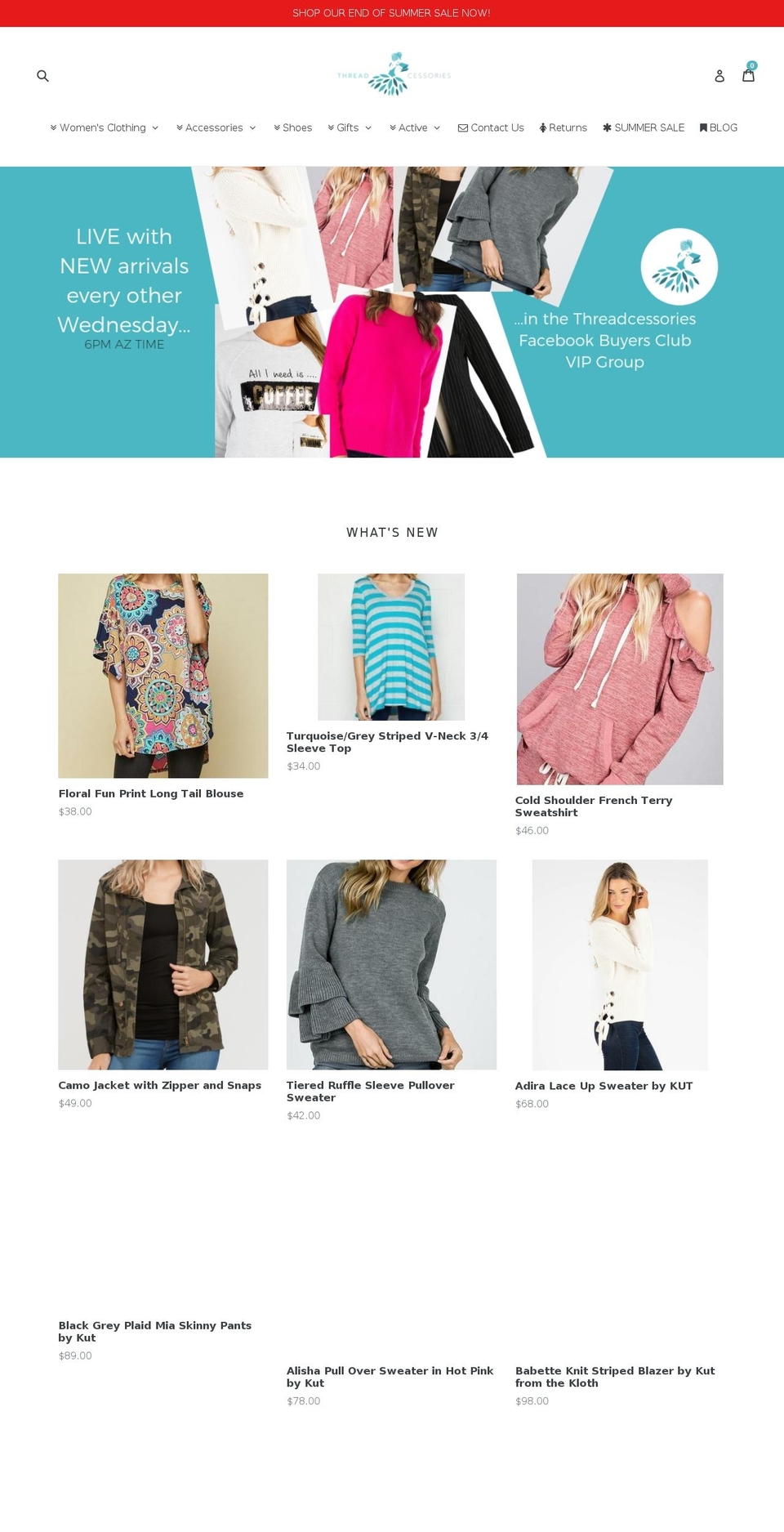 shopmythreads.com — Shopify storefront screenshot