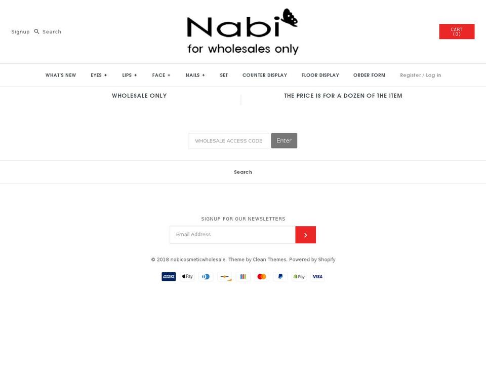 shopnabicosmetic.com — Shopify storefront screenshot