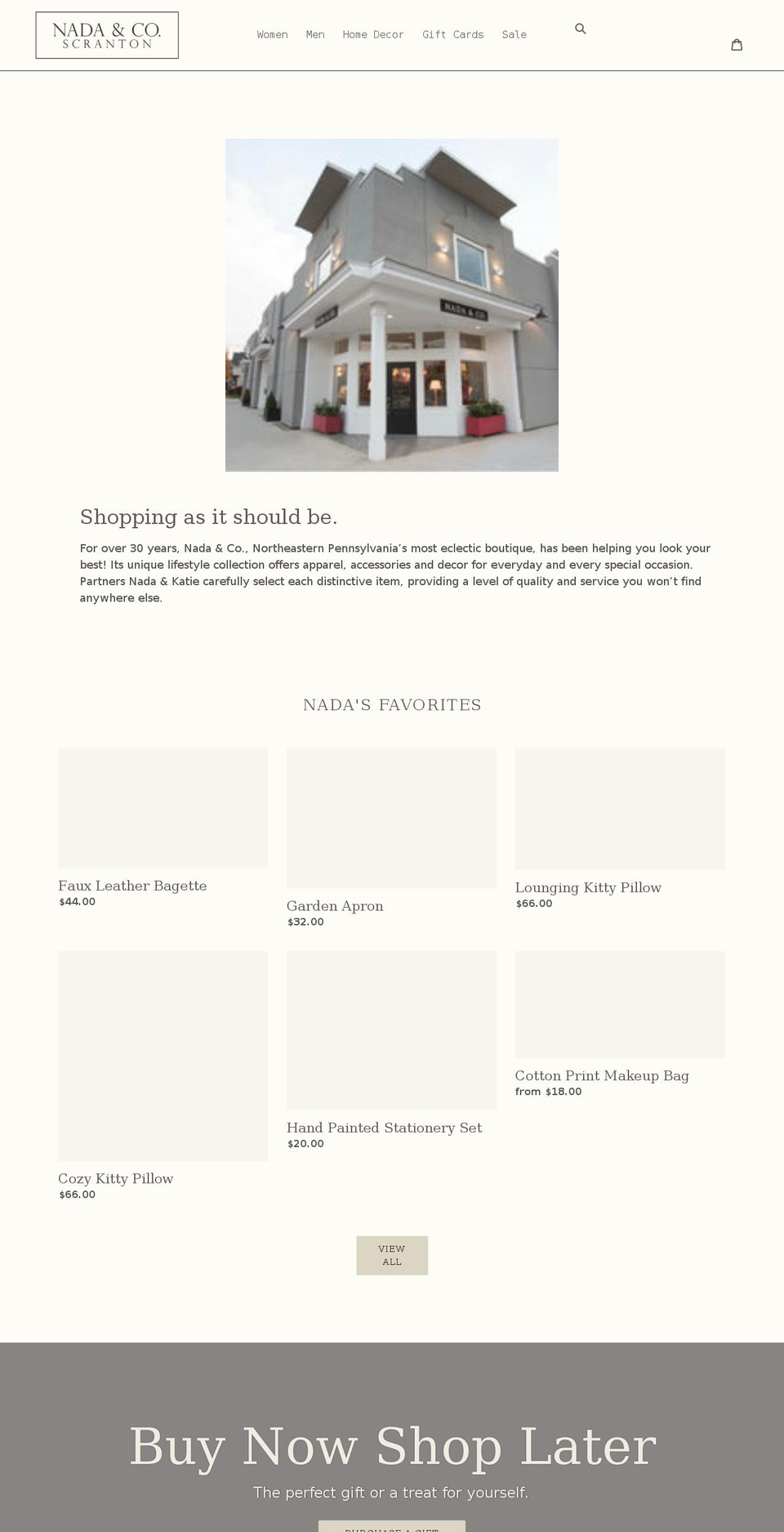 shopnada.co shopify website screenshot