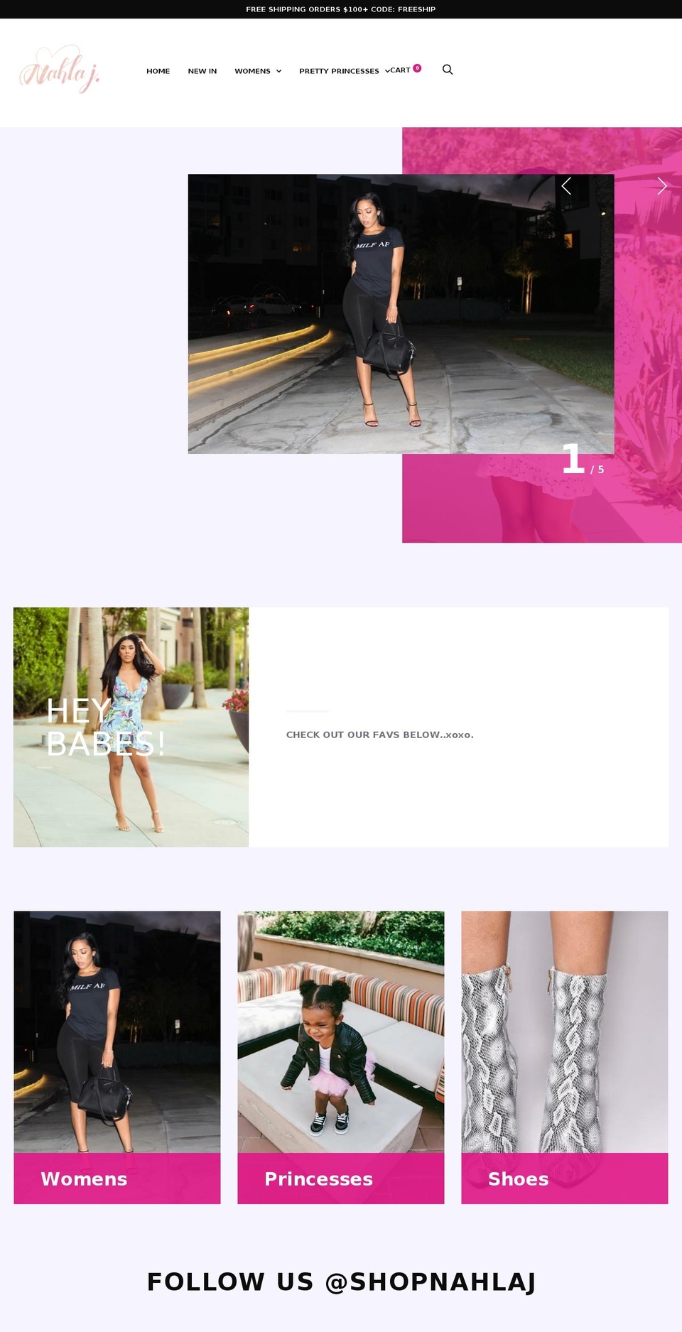 shopnahlaj.com shopify website screenshot