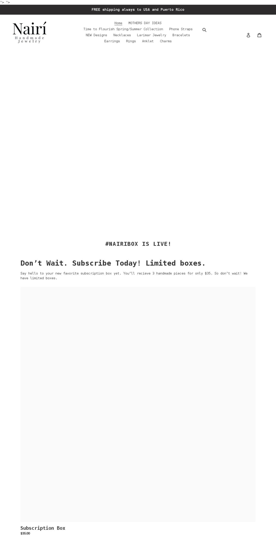 shopnairi.com shopify website screenshot