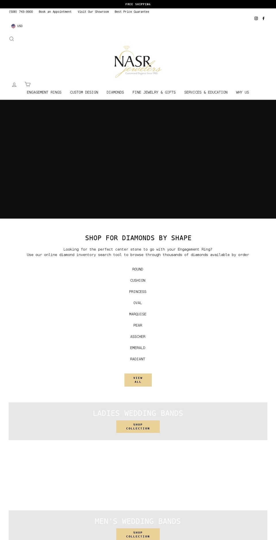 GemFind Silver Theme Shopify theme site example shopnasr.com