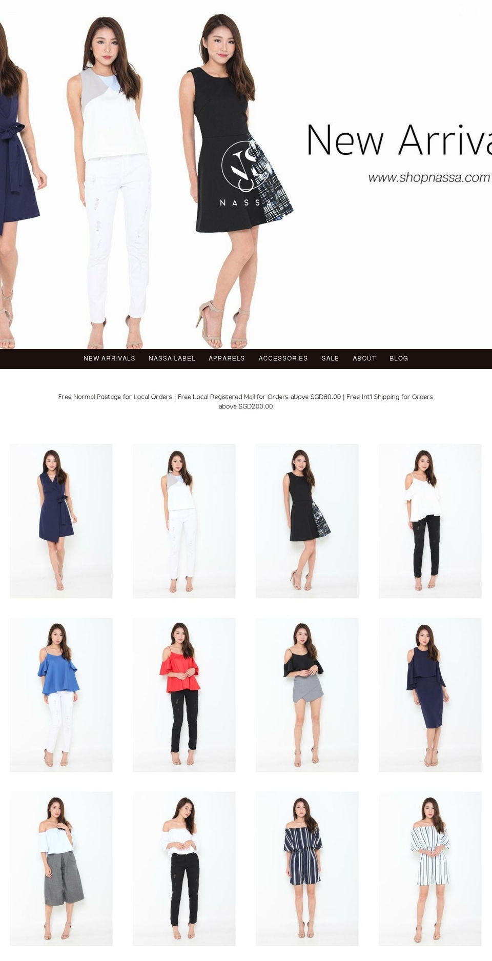 shopnassa.com shopify website screenshot