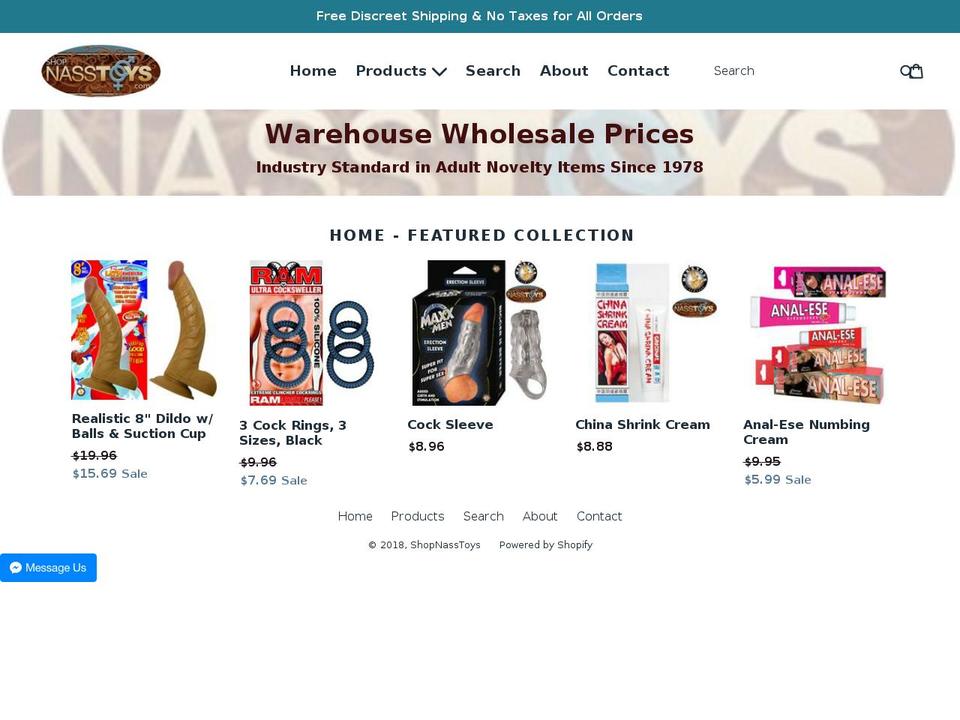 shopnasstoys.com — Shopify storefront screenshot