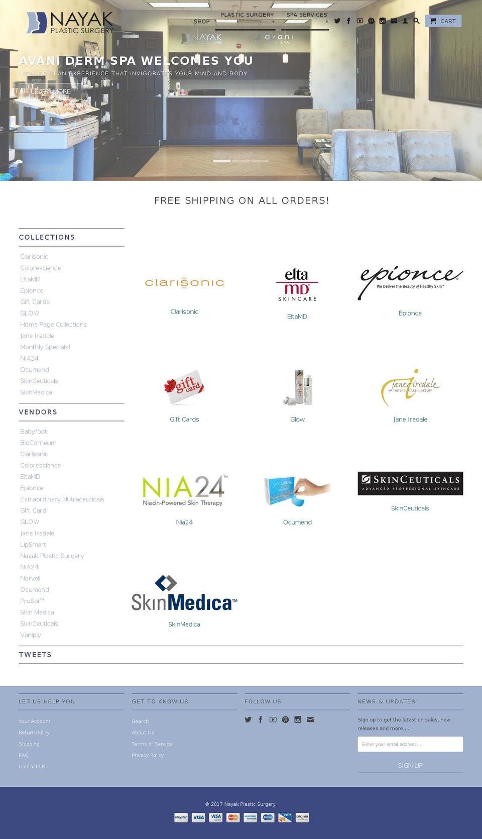 shopnayakplasticsurgery.com shopify website screenshot