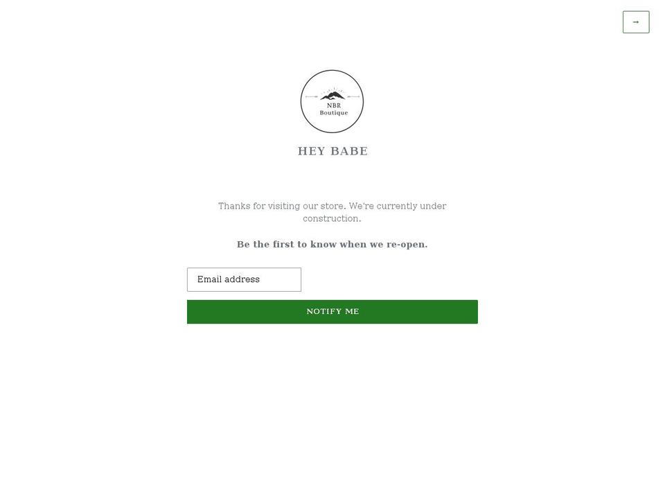 shopnbrboutique.com shopify website screenshot