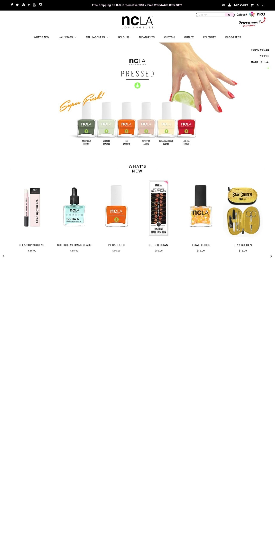 shopncla.com shopify website screenshot