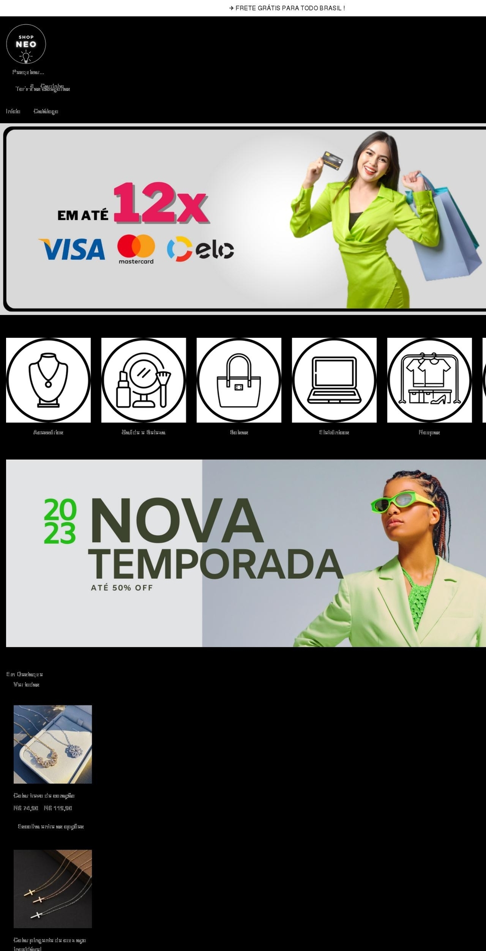 Tema - rafael nascimento Shopify theme site example shopneo.com.br