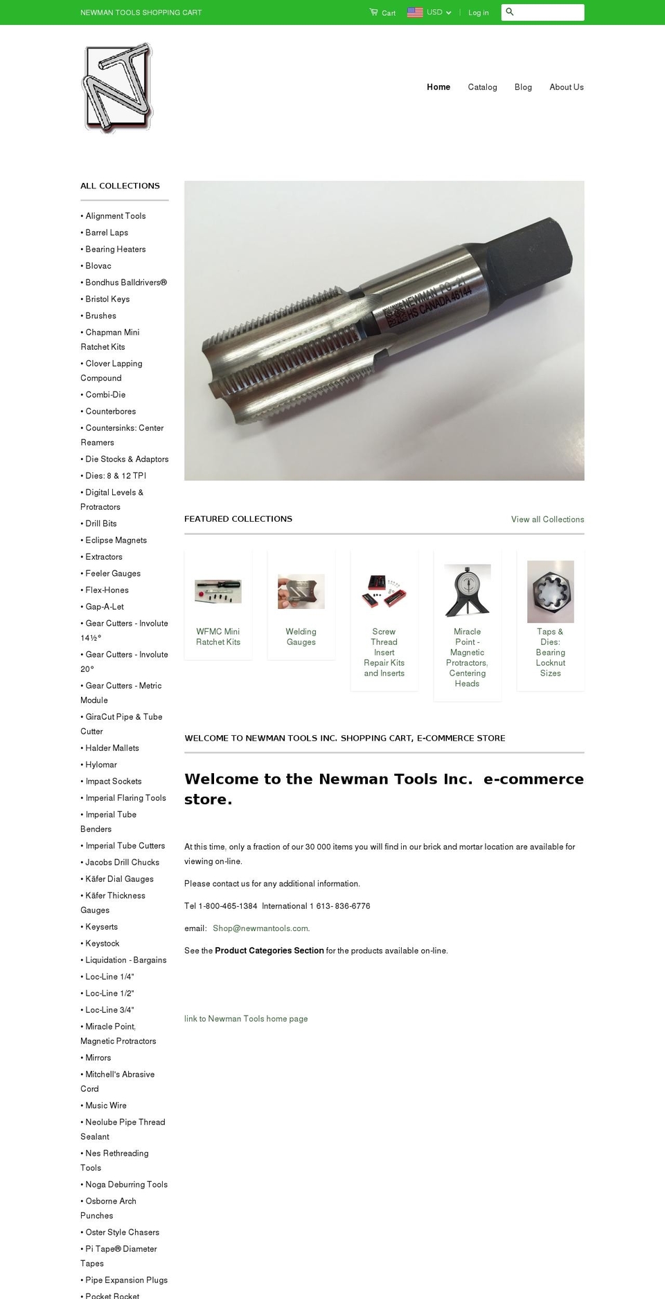 shopnewmantools.com shopify website screenshot