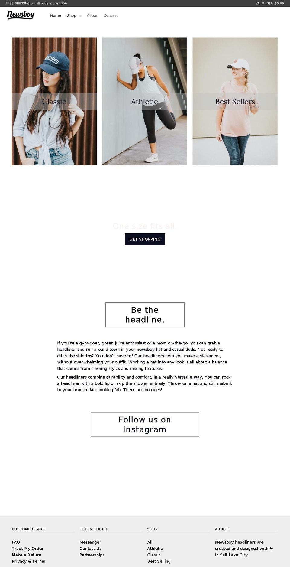 shopnewsboy.com — Shopify storefront screenshot