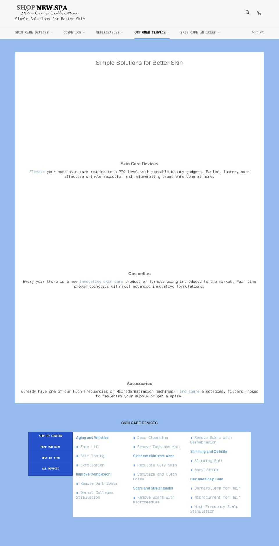 shopnewspa.com shopify website screenshot