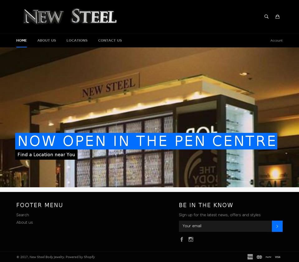 shopnewsteel.com shopify website screenshot