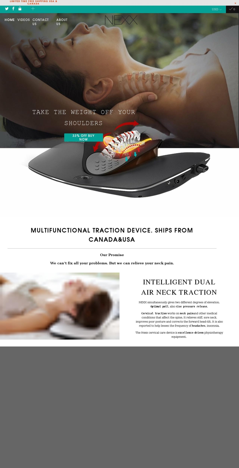 shopnexx.com shopify website screenshot