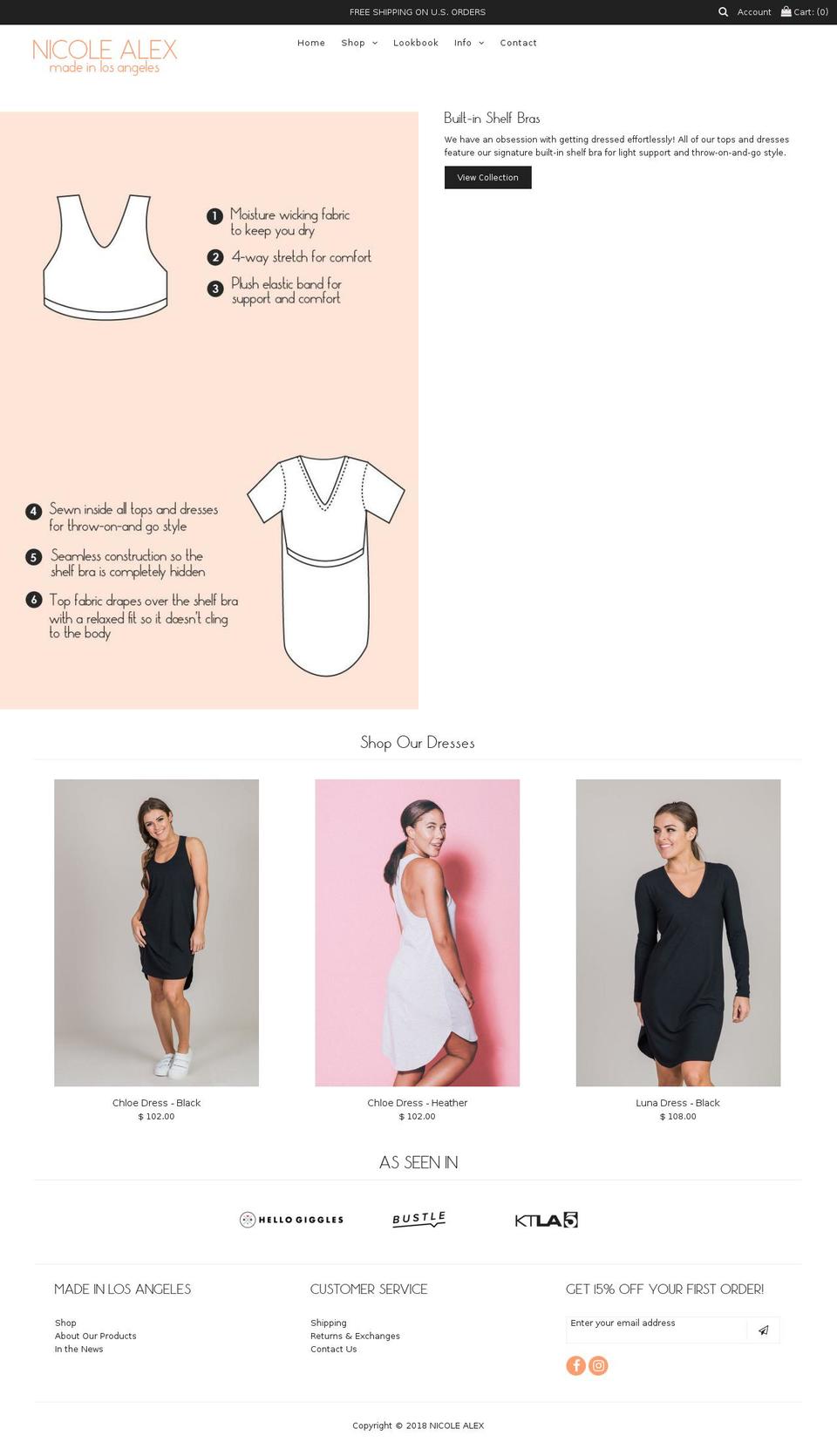 shopnicolealex.com — Shopify storefront screenshot