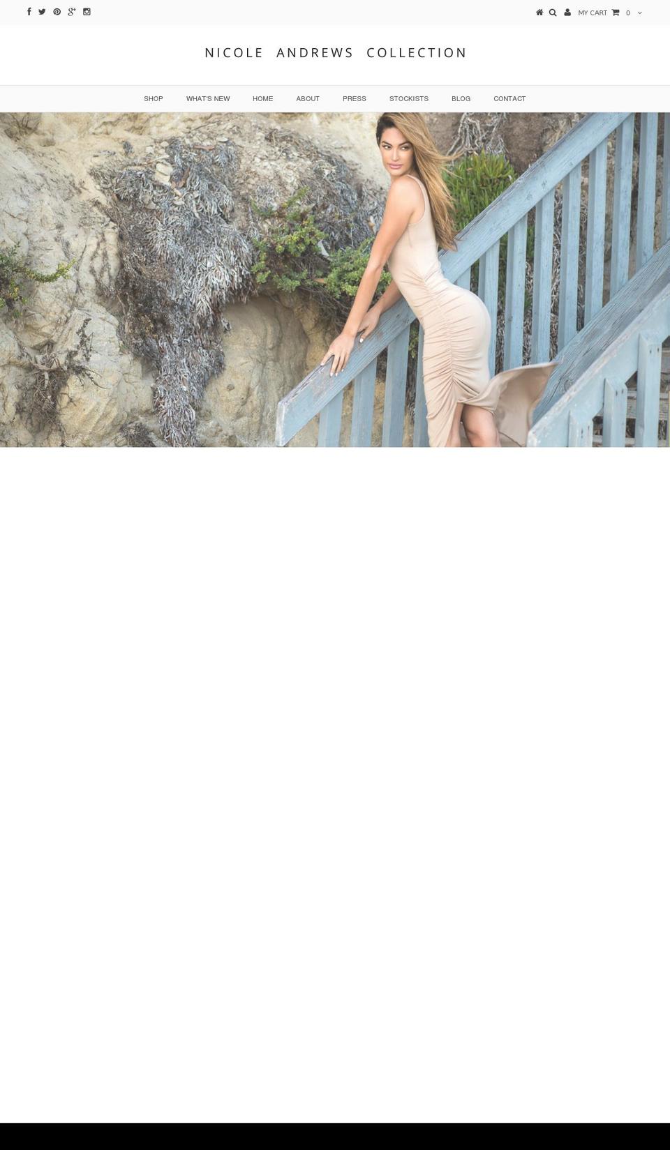 shopnicoleandrews.com shopify website screenshot