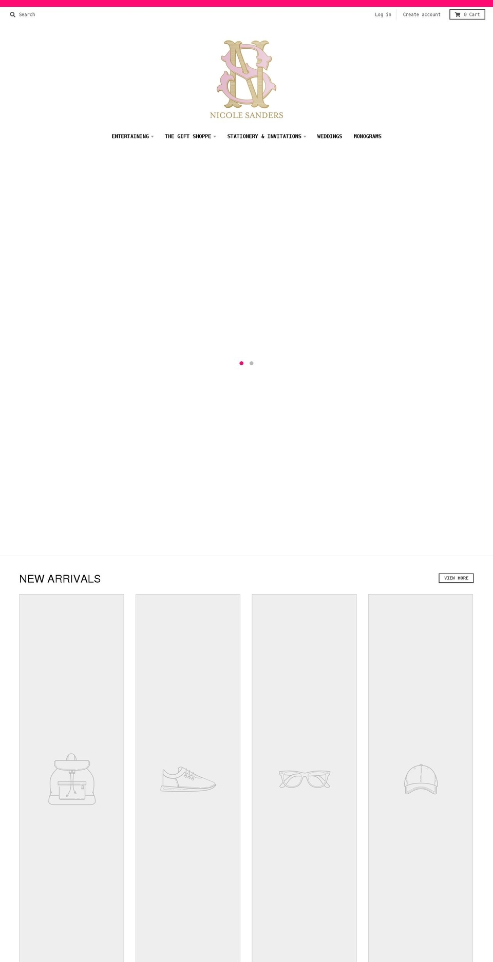 shopnicolesanders.com shopify website screenshot