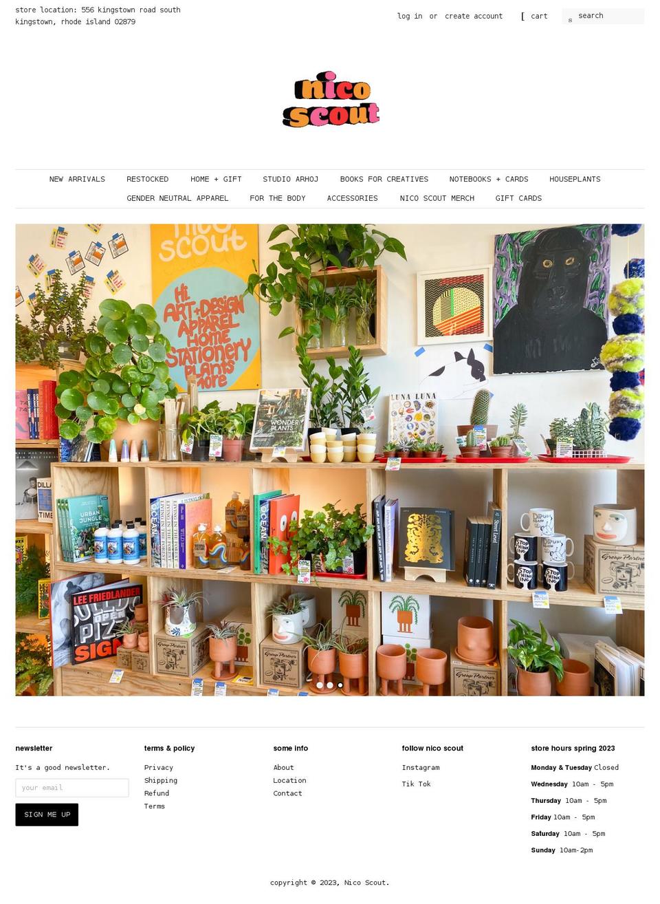 shopnicoscout.com shopify website screenshot