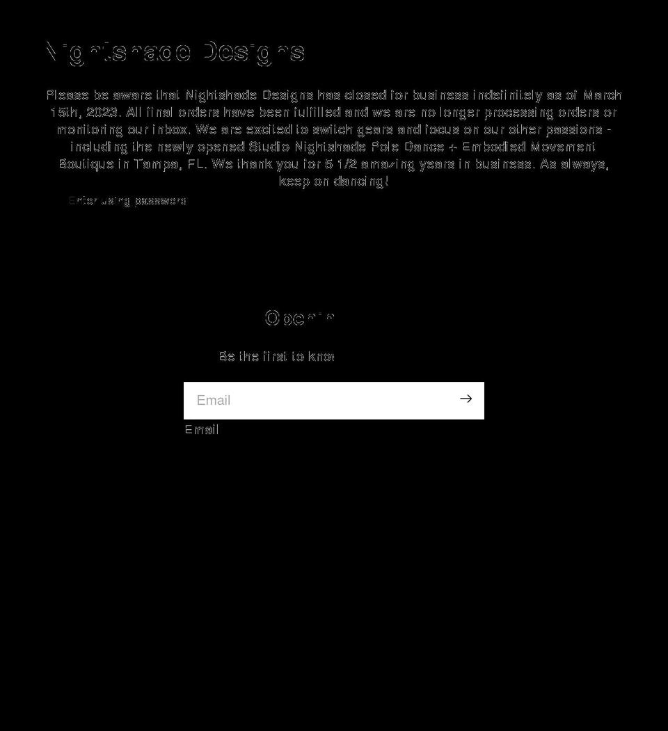 shopnightshadedesigns.com shopify website screenshot