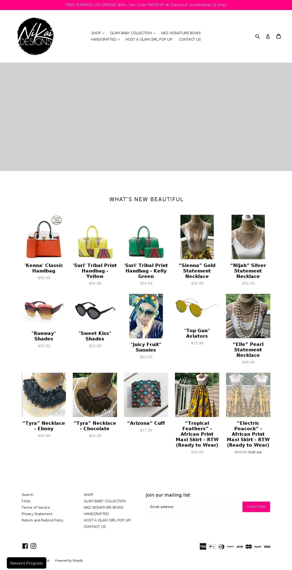 shopnikai.com shopify website screenshot
