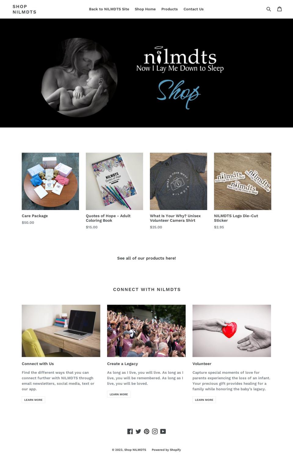 shopnilmdts.org shopify website screenshot
