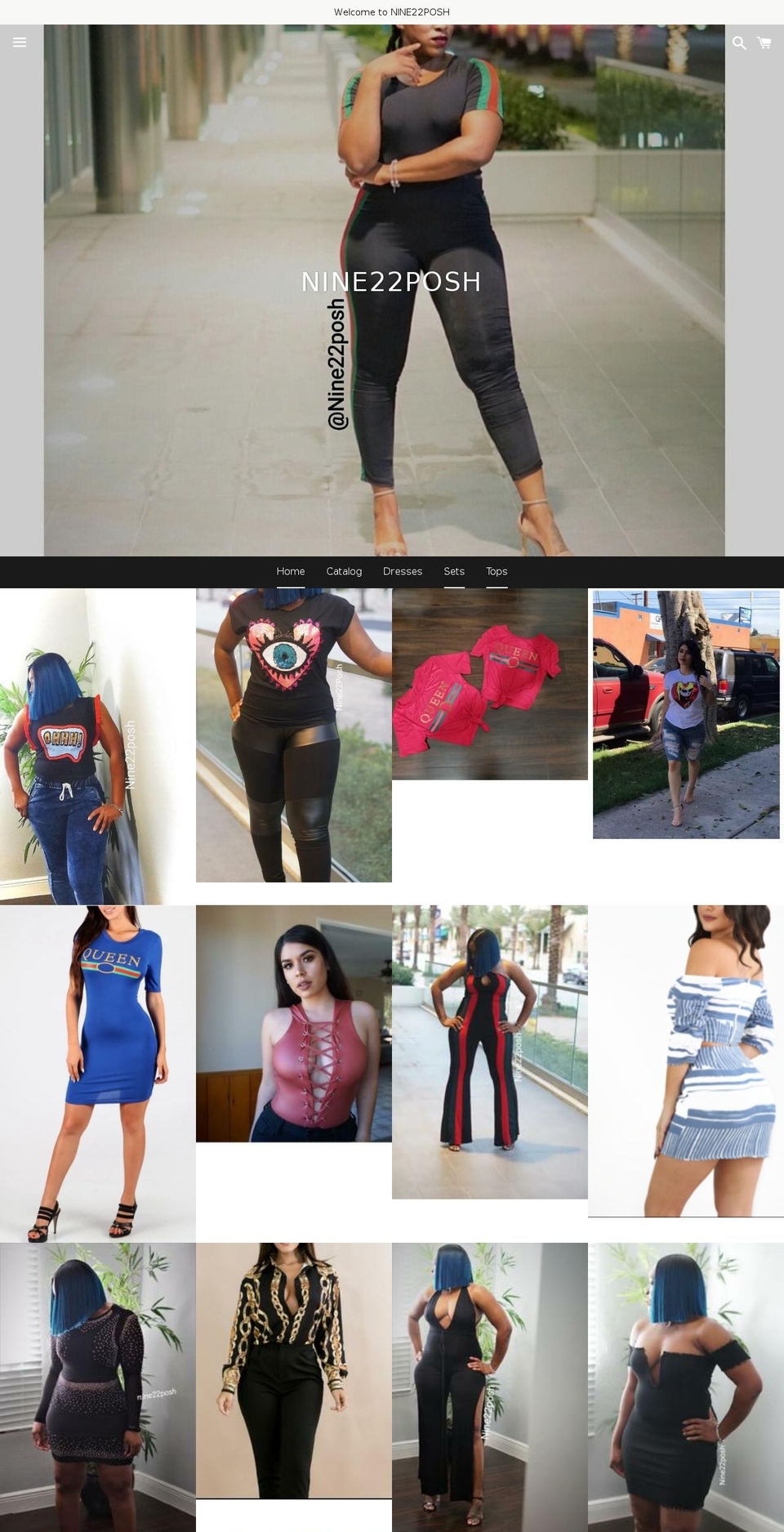 shopnine22posh.com — Shopify storefront screenshot