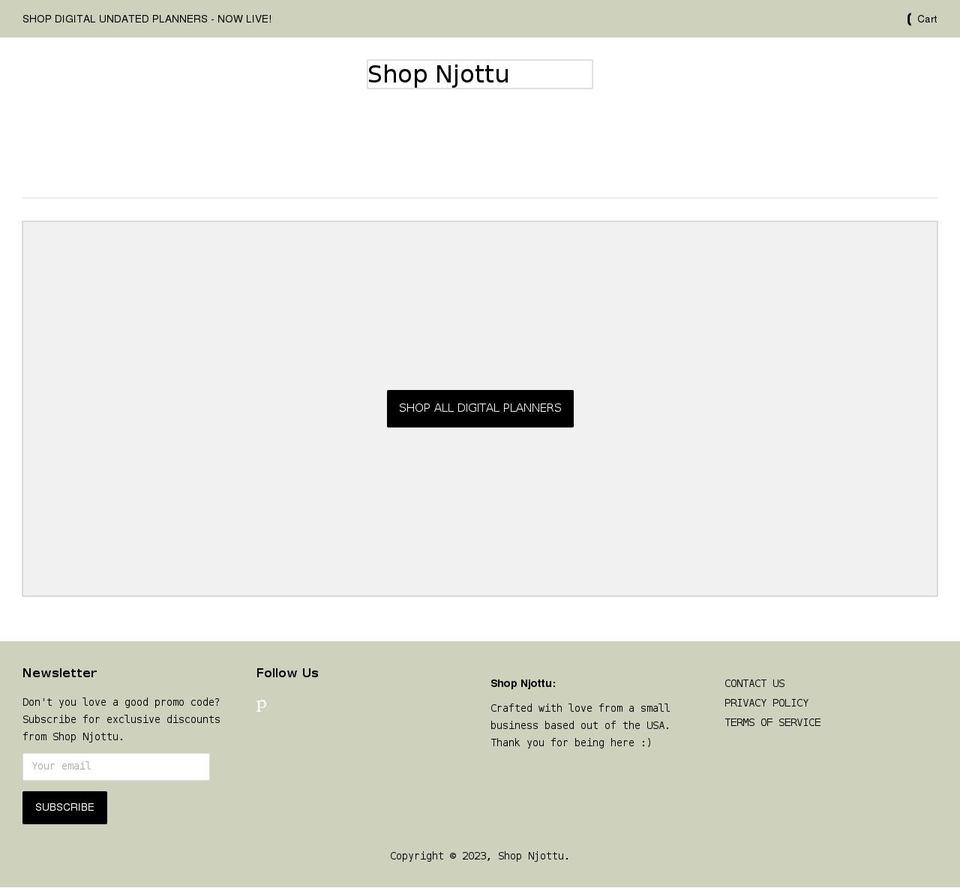 shopnjottu.com shopify website screenshot