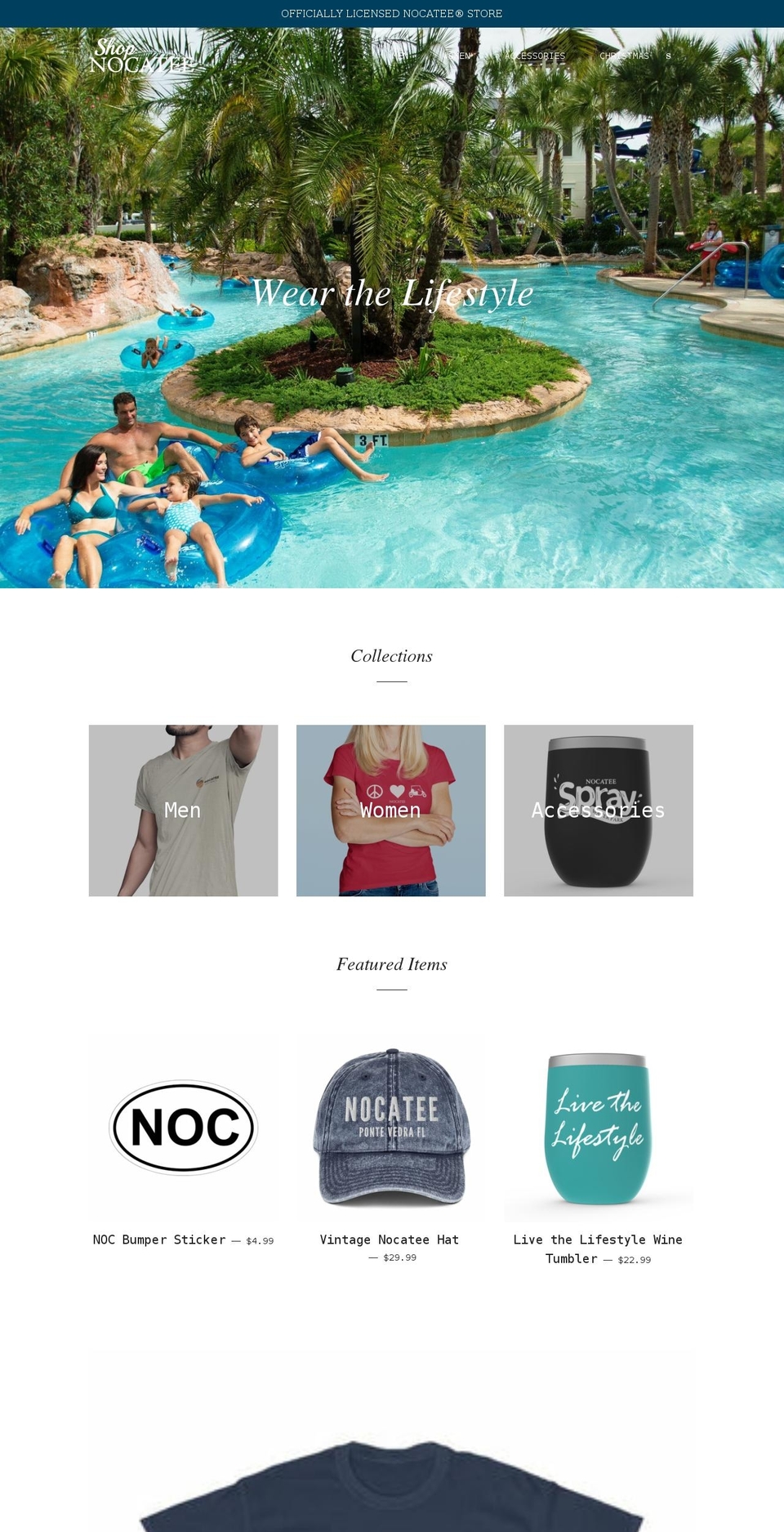 shopnocatee.com shopify website screenshot