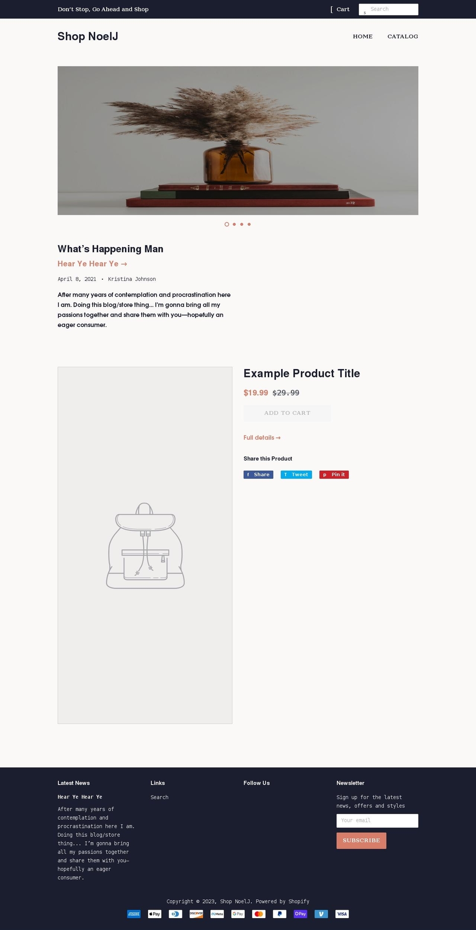 shopnoelj.com shopify website screenshot