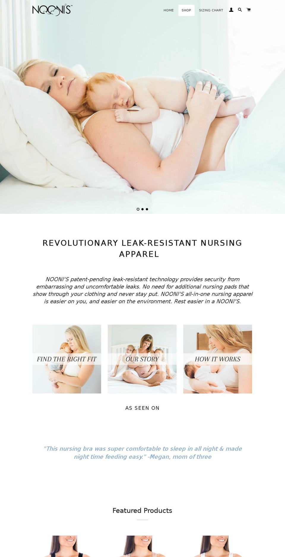 shopnoonis.com shopify website screenshot