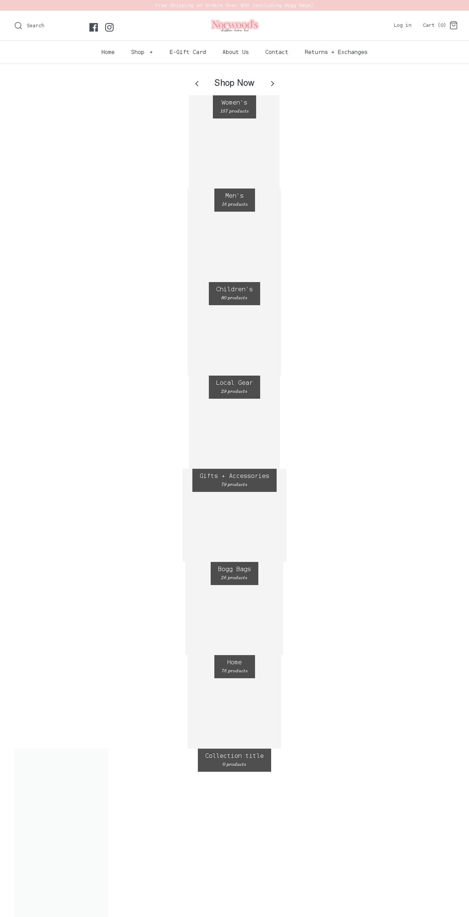 shopnorwoods.com shopify website screenshot