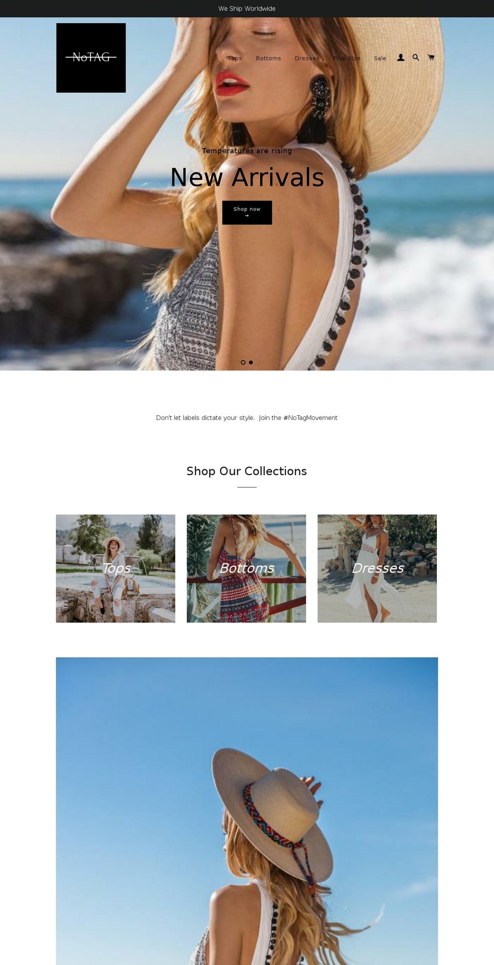 shopnotag.com shopify website screenshot