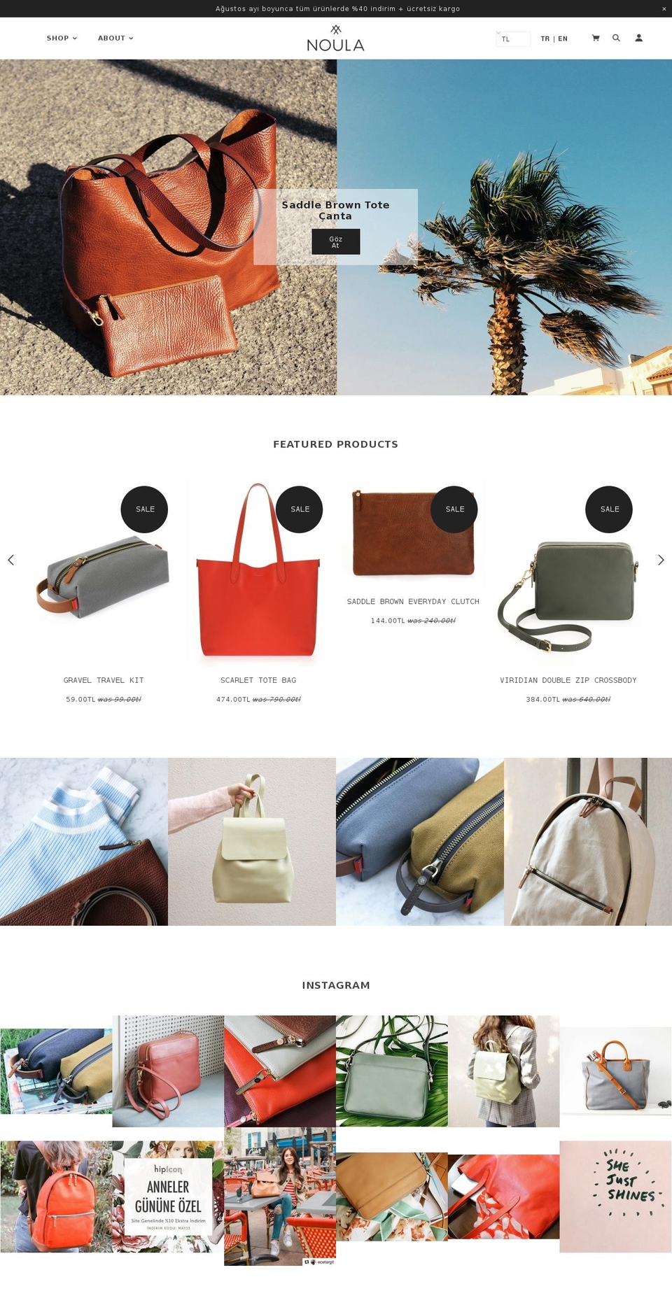 shopnoula.com shopify website screenshot