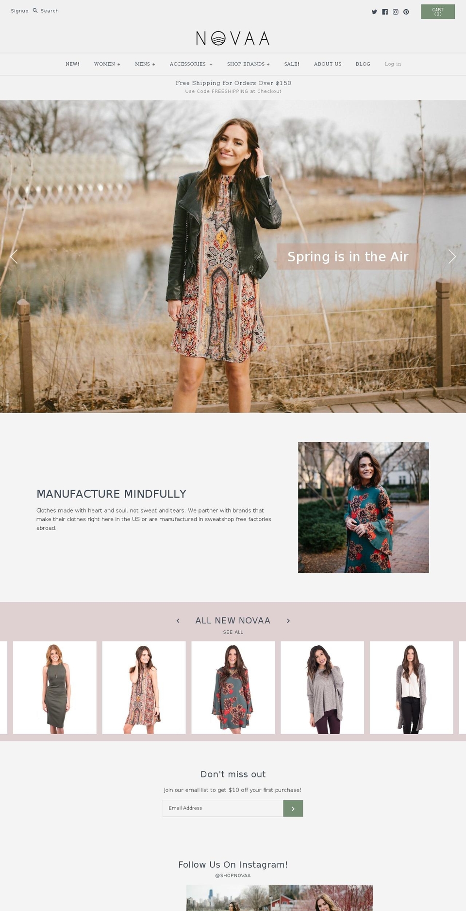 shopnovaa.com shopify website screenshot