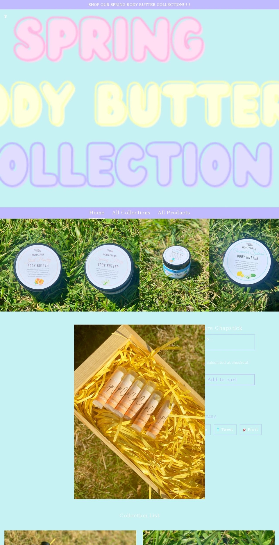 shopnovacurls.com shopify website screenshot