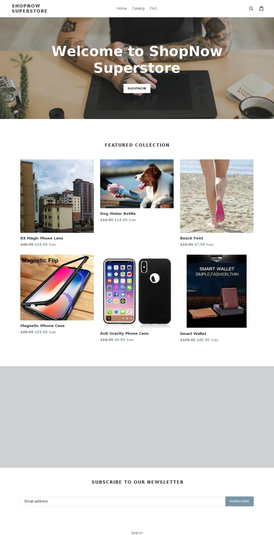 shopnowsuperstore.com shopify website screenshot