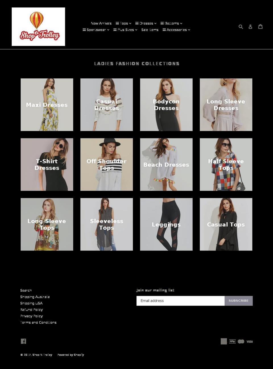 shopntrolley.com shopify website screenshot