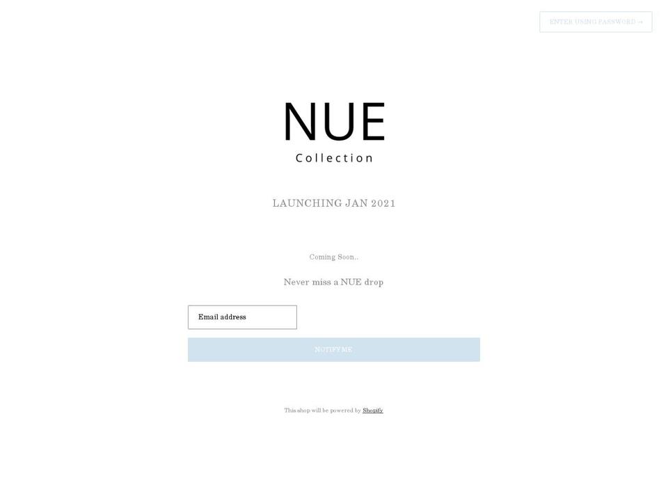 shopnuecollection.com shopify website screenshot