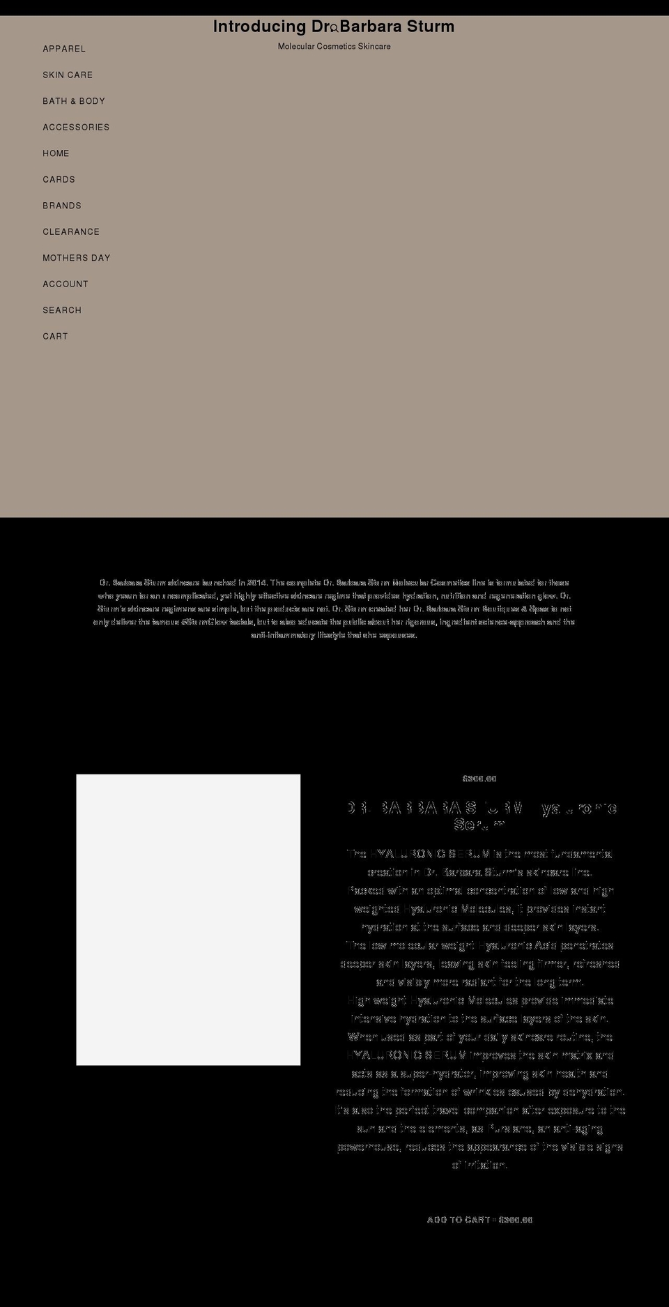 shopnurturespa.com shopify website screenshot
