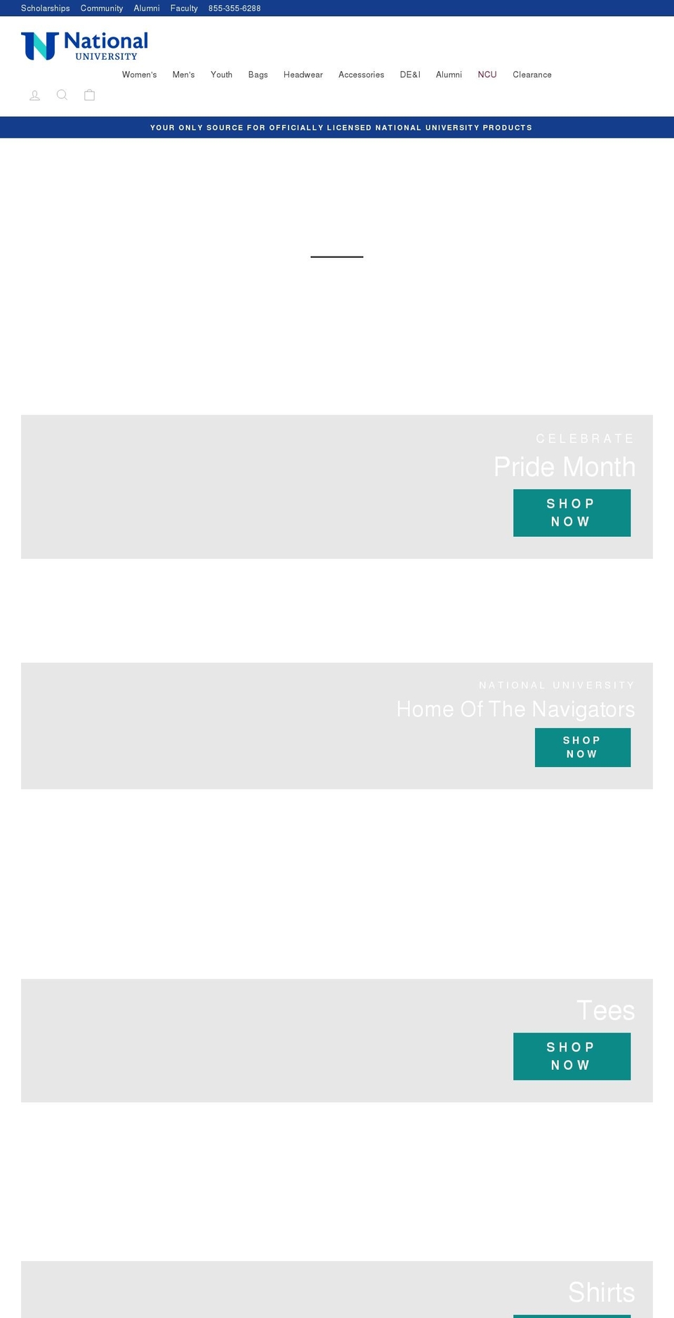 shopnustores.com shopify website screenshot