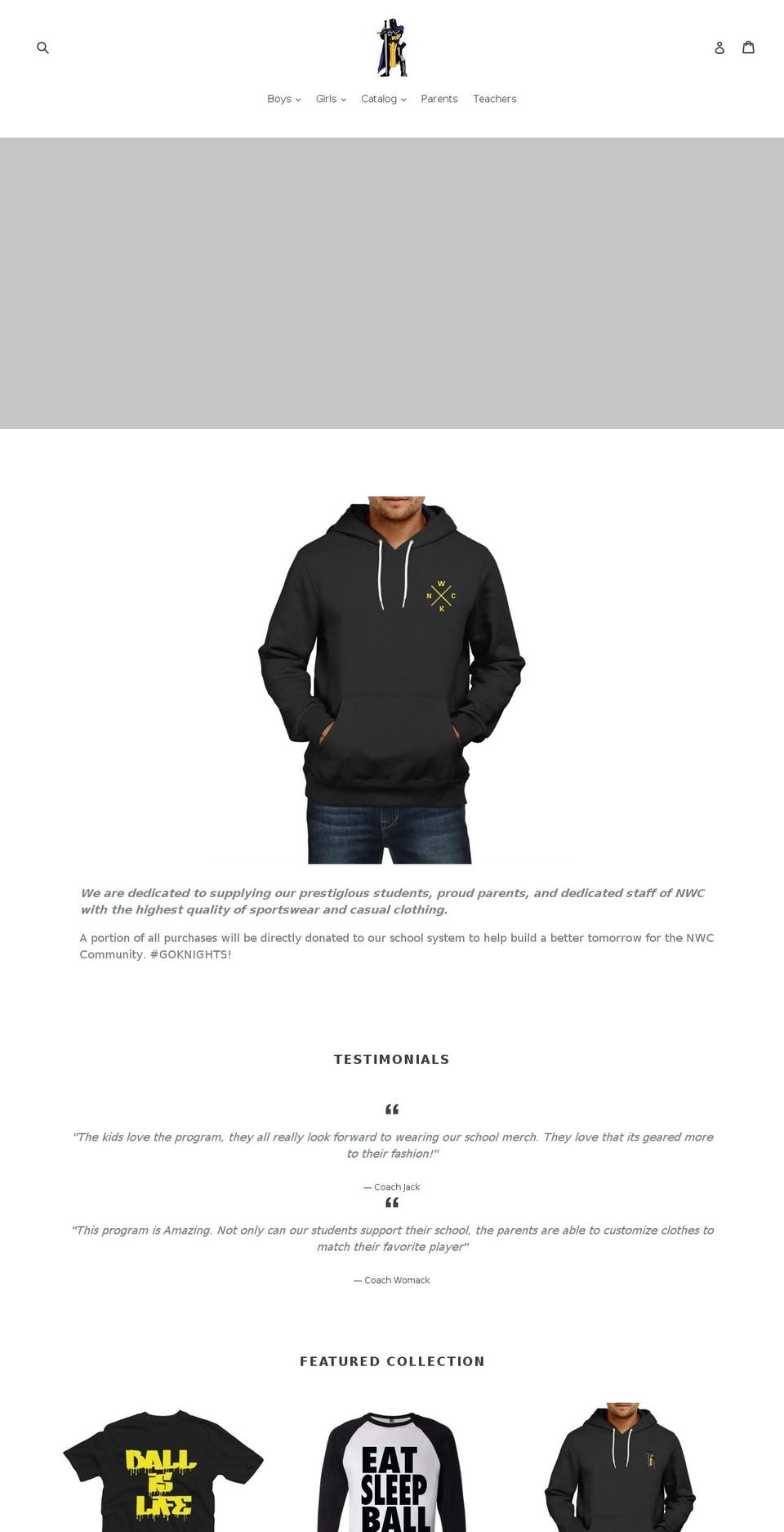 shopnwc.com shopify website screenshot