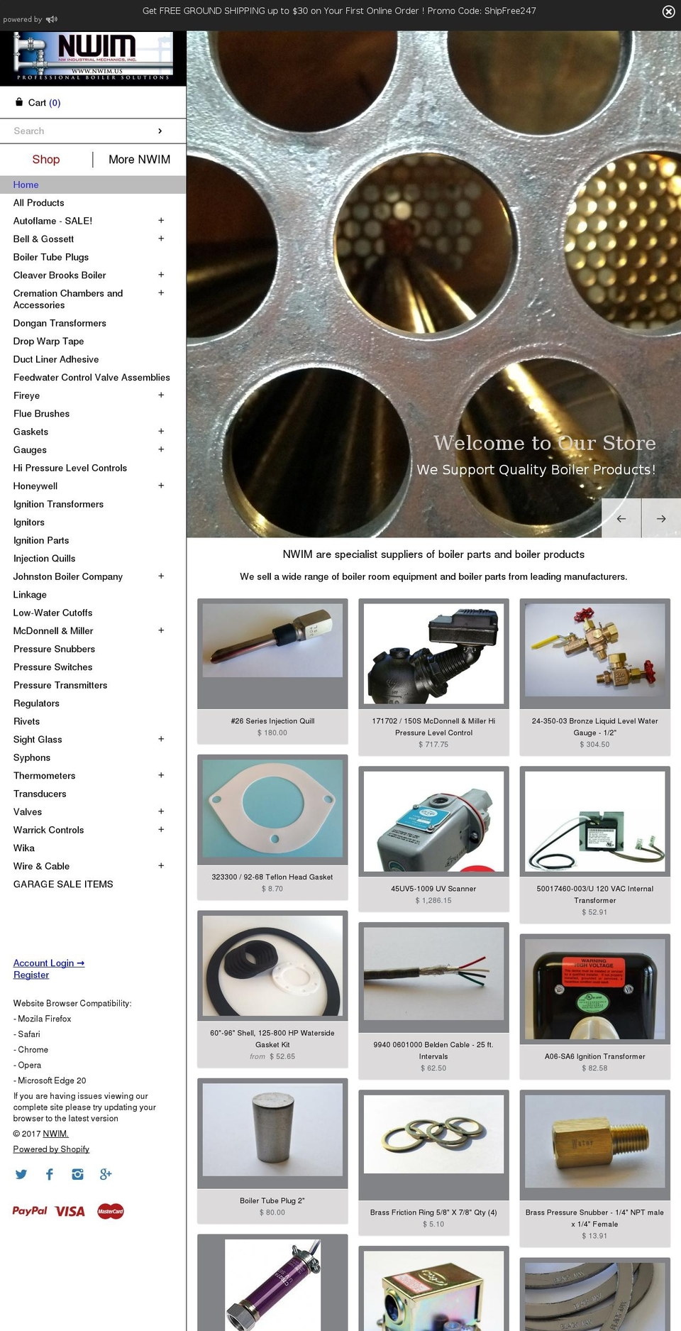 shopnwim.com shopify website screenshot