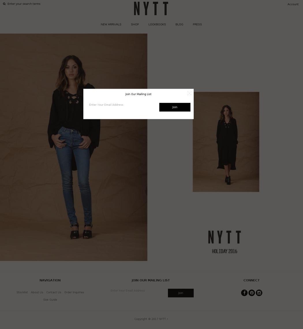 shopnytt.com shopify website screenshot