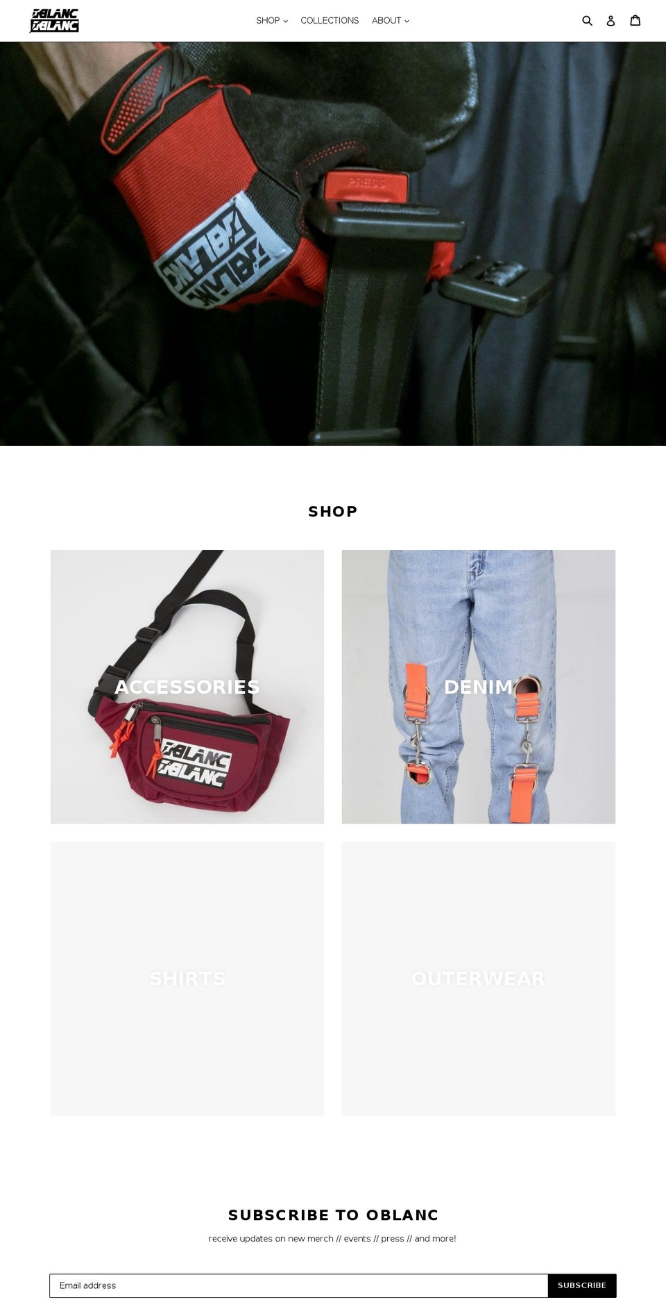 shopoblanc.com shopify website screenshot