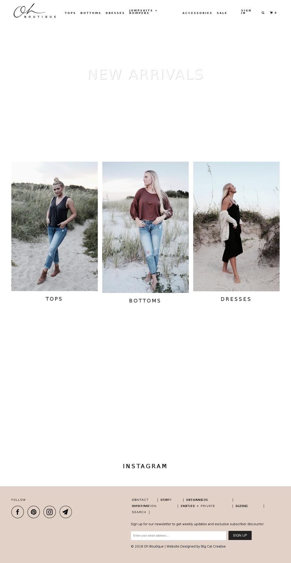shopohboutique.com — Shopify storefront screenshot