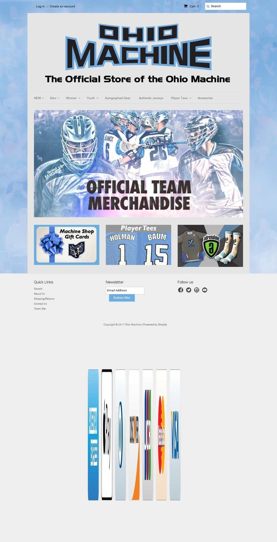 shopohiomachine.com shopify website screenshot