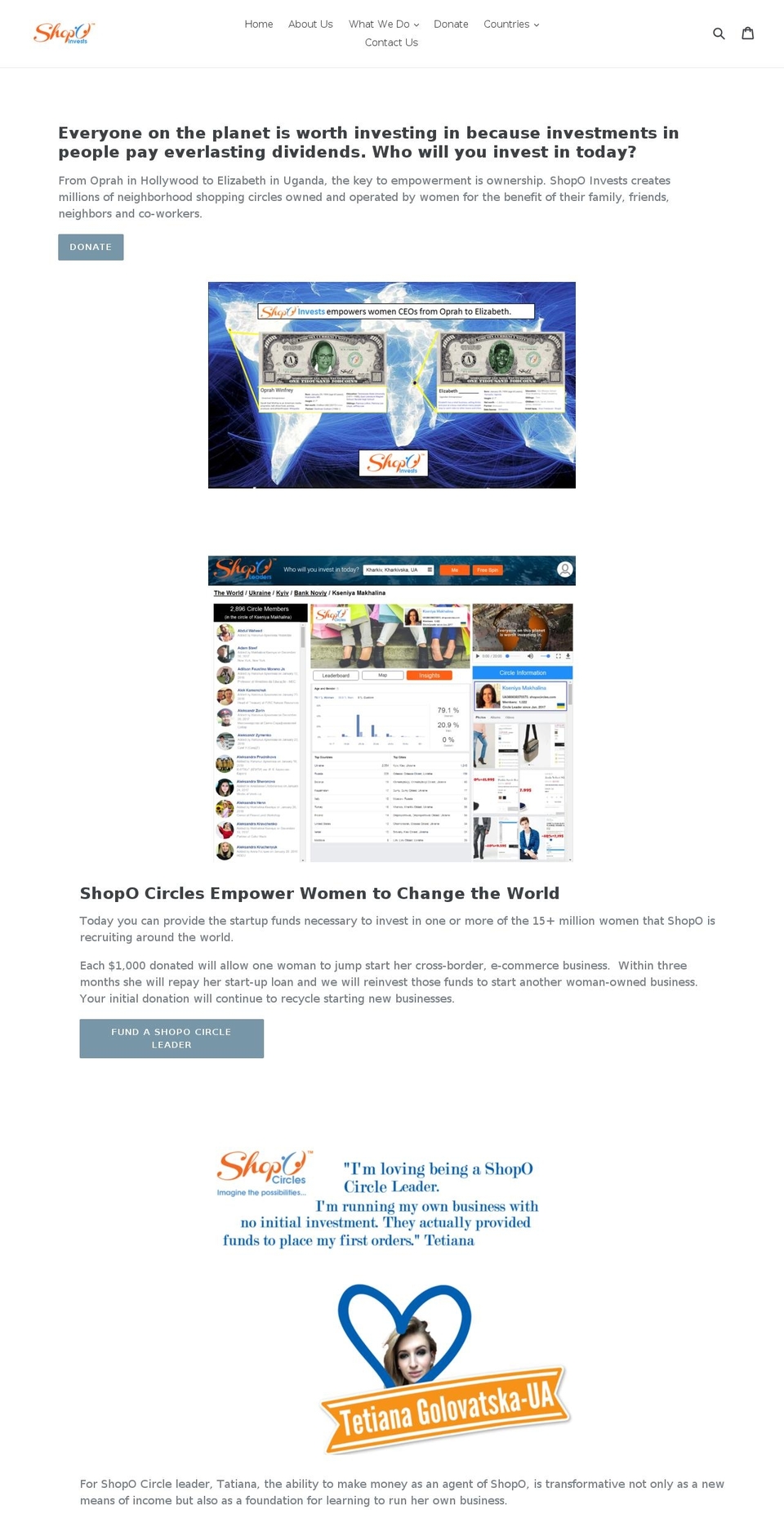 shopoinvests.com — Shopify storefront screenshot