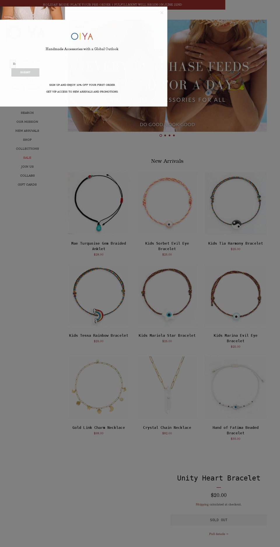 shopoiya.com shopify website screenshot