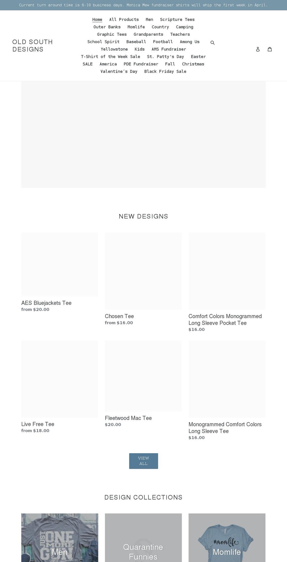 shopoldsouthdesigns.com shopify website screenshot