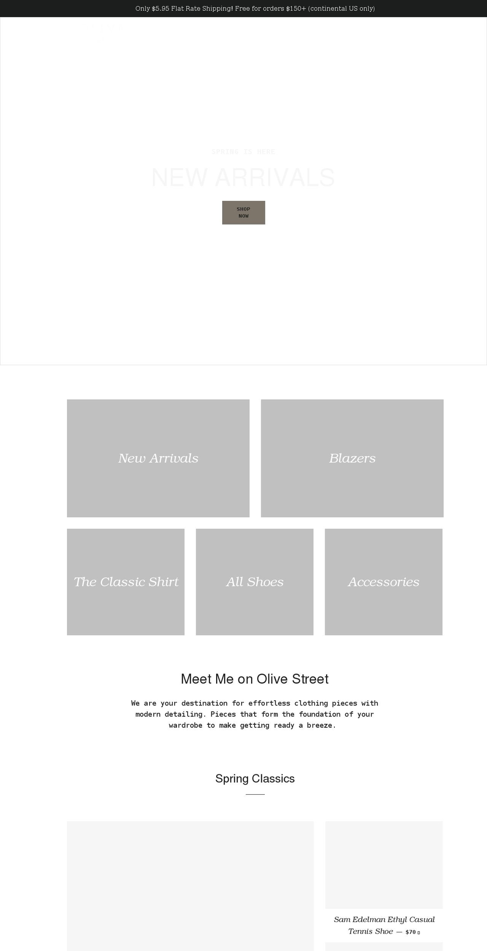 shopolivestreet.com — Shopify storefront screenshot